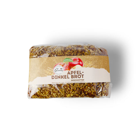 Apfel-Dinkelbrot geschnitten