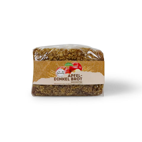 Apfel-Dinkelbrot geschnitten