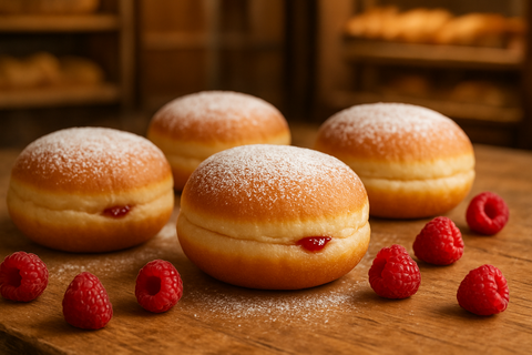 Krapfen Himbeere